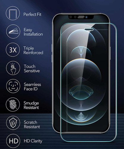 Protector Pantalla Esr Screen Shield iPhone 12 / 12 Pro