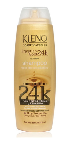 Shampoo Kleno Egyptian Gold Oro Liquido 24k Keratina X 350