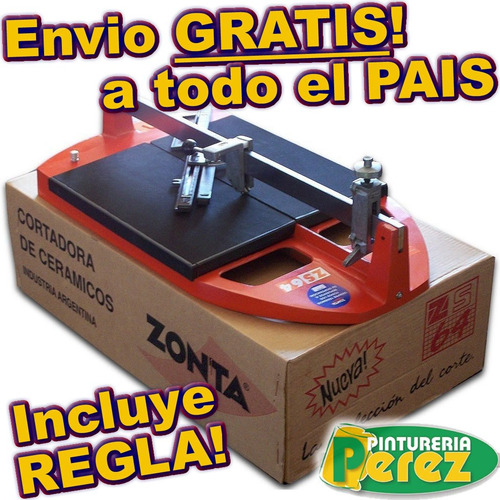 Cortadora De Porcelanatos Zonta 64 Cm Ceramicos + Regla Zs64
