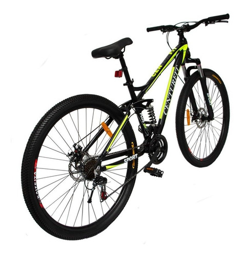 Imagen 2 de 2 de Mountain bike Centurfit MKZ-BICIALUMINIO R29 21v color amarillo con pie de apoyo