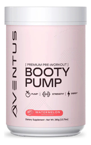 Aventus Booty Pump Pre-workout en Polvo 390gr Sabor Watermelon