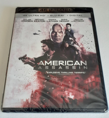 American Assassin 4k Ultra Hd Blu-ray Nuevo Original