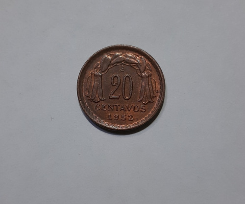 20 Centavos Año 1952