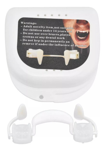 Presas De Vampiro De Silicone Macio T, Dentes Retráteis