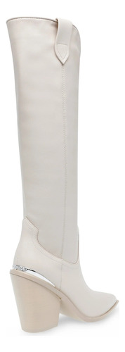 Steve Madden Botas Vaqueras Tustin Mujer Color Blanco Bone
