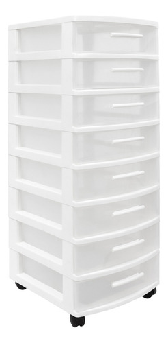 Cajonera Organizador Multiusos 8 Niveles Mq Color Blanco Gavetero 8 Niveles