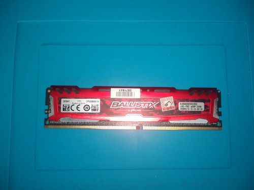 Memória Ram Ballistix Sport 8gb 1x8gb Crucial Bls8g4d240fsek