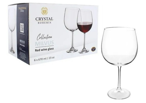 Imagen 5 de 9 de Copa Gin Tonic Cristal Bohemia Original 670ml Set X 6