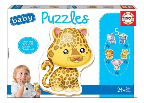 Puzzle Baby 2 A 4 Piezas Animales Salvajes - Ps