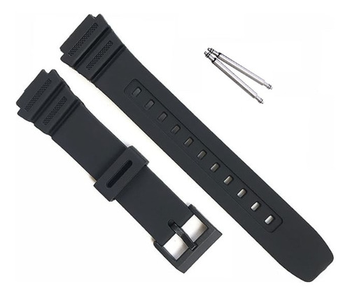 Pulseira Compatível Com Relógio Casio W-735h Silicone 18mm