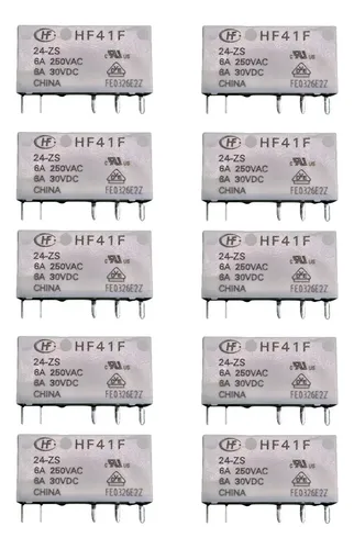 Electrónica Gimeno | HF41F/024-ZS Relé 6mm 24Vdc 6A 1CC
