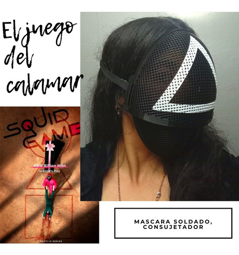 Imagen 3 de 5 de Máscara Ajustable De Soldado - Juego Del Calamar- Halloween