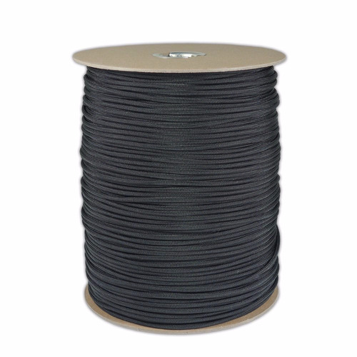 Cuerda Paracord 550 Tipo 3 Negra 100 M