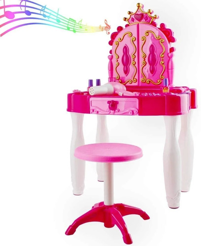 Tocador Ser De Maquillaje Para Niña Con Luz, Sonidos Y Mp3