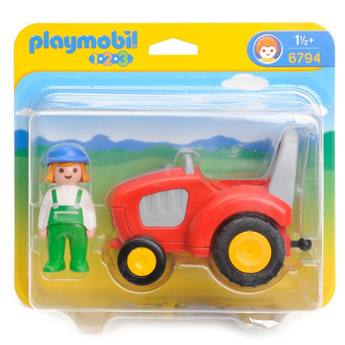 Playmobil 6794 Niño Con Tractor 123 Original  