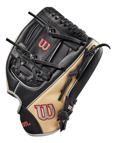 Guante de béisbol Wilson para mano izquierda, 11.5 pulgadas, negro