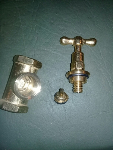 Llave De Paso Bronce Sin Campana De 3/4 Hh