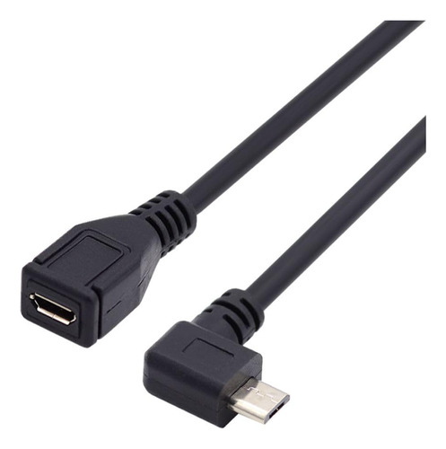 Cable Micro Usb 2.0 0,5 M En Ángulo Recto