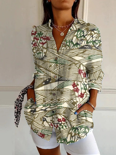 Camisas De Verano De Popular's, Modernas Con Estampado Anima