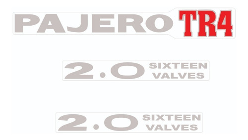 Adesivos Pajero Tr4 2.0 Sixteen Valves 