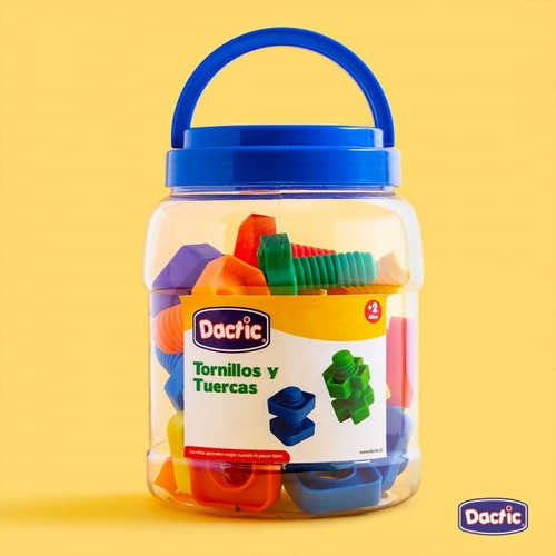 Juego Tornillos Y Tuercas Conectables Dactic 32 Pzas