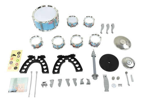 Set De Batería Para Niños Jazz 7 Drums Loud Sound, Kit Compa