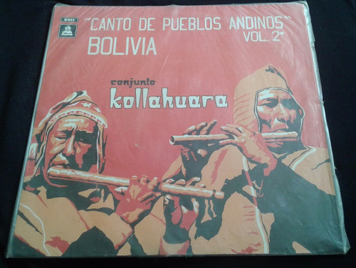 Vinilo Lp Kollahuara Canto De Pueblos Andinos Vol.2