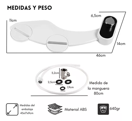 Bidet Para Wc Baño Inodoro Rociador Ajustable Ducha Set Baño — Te lo  tenemos Chile