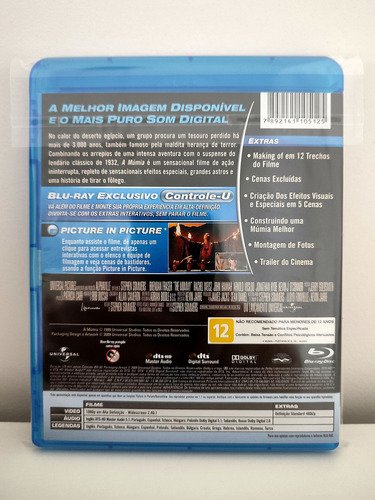 Blu-ray A Múmia - Brendan Fraser - Rachel Weisz
