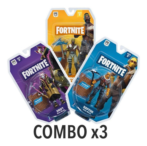 Combo X3 - Figuras Fortnite Original - Gamefan