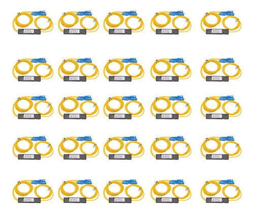 Divisor De Fibra Óptica Monomodo Ftth Sc Upc 1x2 Plc Fb De 2