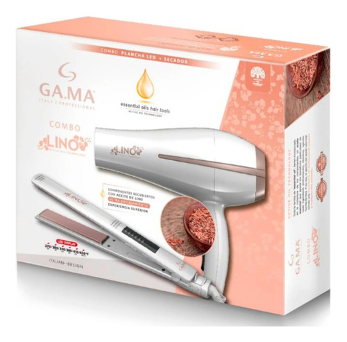 Combo Secadora Y Alaciadora Led Ga.ma Italy