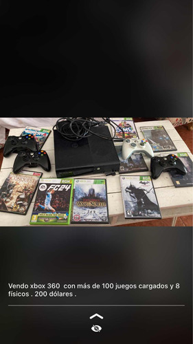 Xbox 360 Usado Funciona Perfecto Muchos Juegos Y 3 Controles