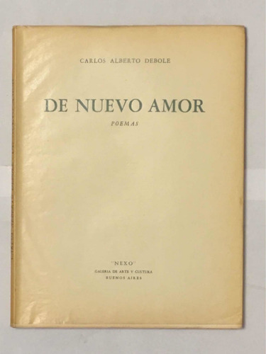 De Nuevo Amor C Alberto Debole