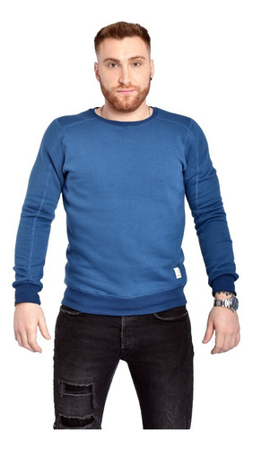Imagen 1 de 10 de Buzo Hoodie Sin Capucha Hombre Slim Fit Moda Urbana A39
