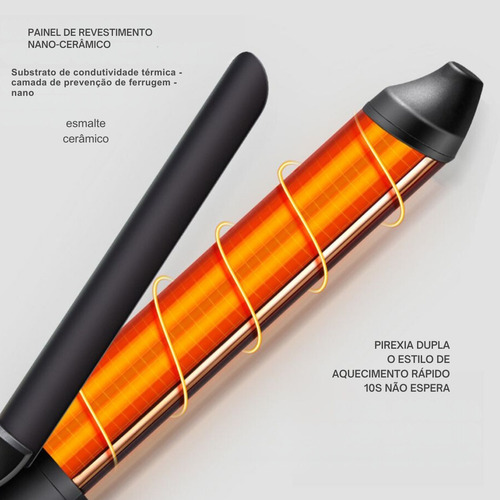 Modelador De Cachos 28mm Revestimento Cerâmica