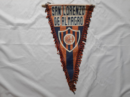 Antiguo Banderin San Lorenzo, Firmado Por Jugadores 1978