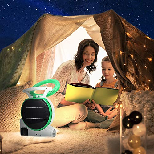 Ventilador Solar Multifunción Con Función De Carga Para Camp