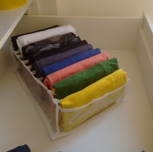 Organizador De Gavetas Camisetas Kit 4 Unidades