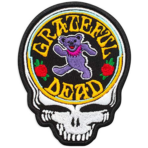 Grateful Skull And Bear Logo Music Rock Band Embroidere...