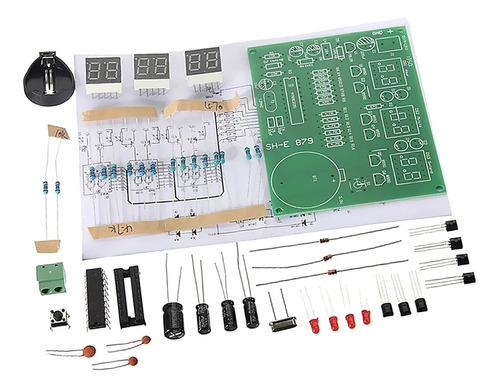 Kit Relógio Digital Diy Para Montar Eletrônica 