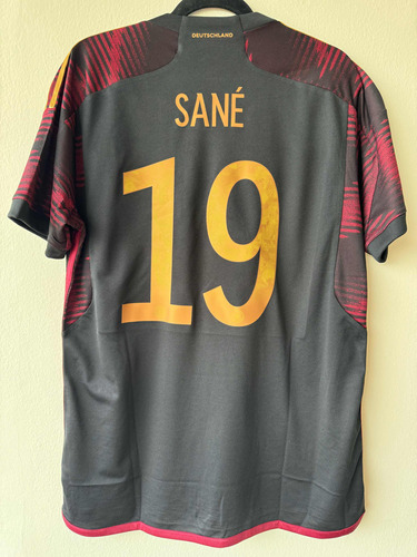 Leroy Sané #19 - Hombres Large - Jersey Alemania Visita