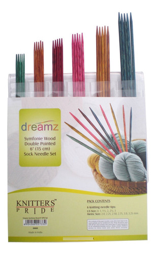 Knitter's Pride -dreamz Juego Aguja Doble Punta 6  Kit