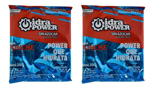 Pack De 2 Idrapower De 200g Sin Azucar P/20lto Varios Sabore