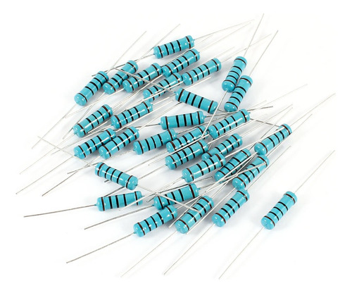Uxcell 30 Pcs Axial Lead 1% Color Anillo Metal Film Resistor