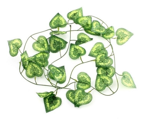 Hoja Artificial Decorativa Pack 6 Tiras Verdes Mg  