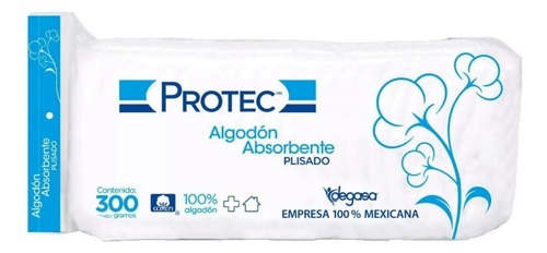 213090- 3 Paq Algodón Plisado 300 Gramos Marca Protec