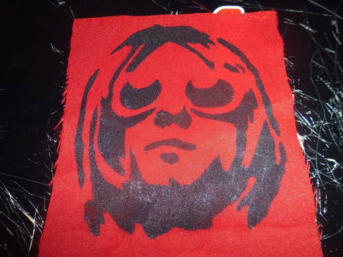 Imagen 1 de 2 de Parche Artesanal Kurt Cobain