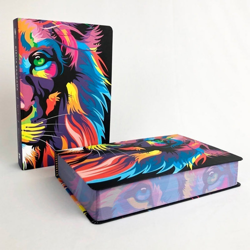 Imagem 2 de 5 de Bíblia Nvt Leão Lion Color Letra Grande / Capa Dura