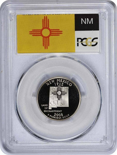 2008-s Silver New Mexico Quarter Proof Pcgs Pr69dcam
